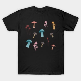 Autumn seasonal mushroom illustration T-Shirt